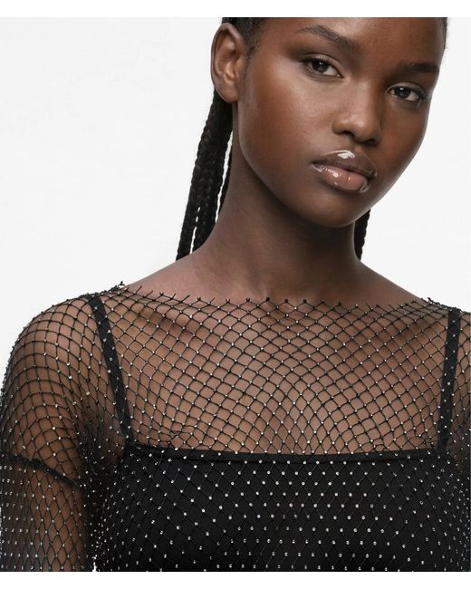 KL Jeans Black Chainmail Mesh Dress
