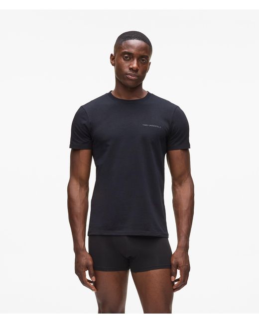 Karl Lagerfeld Black Logo T-Shirt – 2-Pack for men