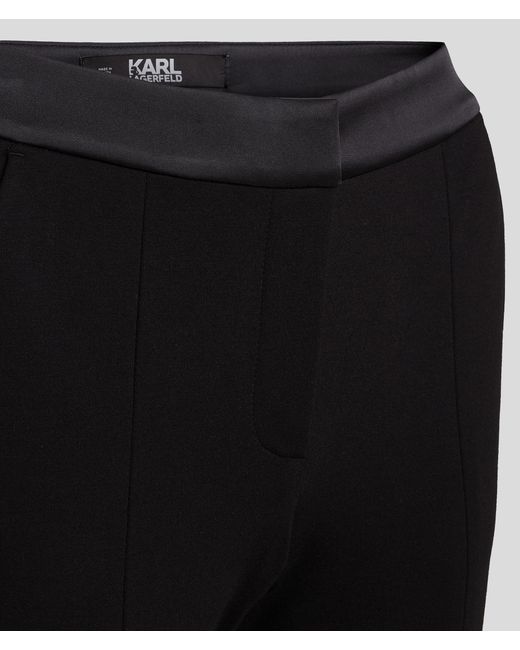 Pantalon En Punto Karl Lagerfeld en coloris Black