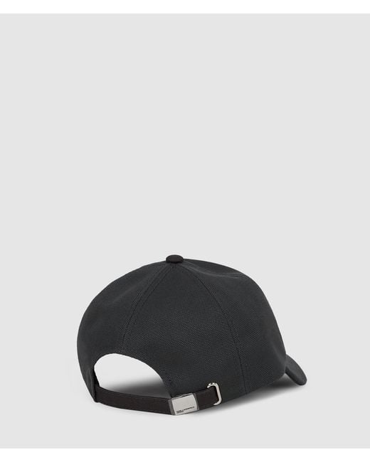 KL Jeans Black Logo Patch Cap for men