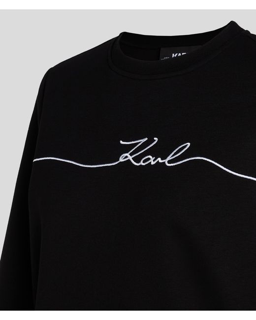 Karl Lagerfeld Black Karl Signature Sweatshirt