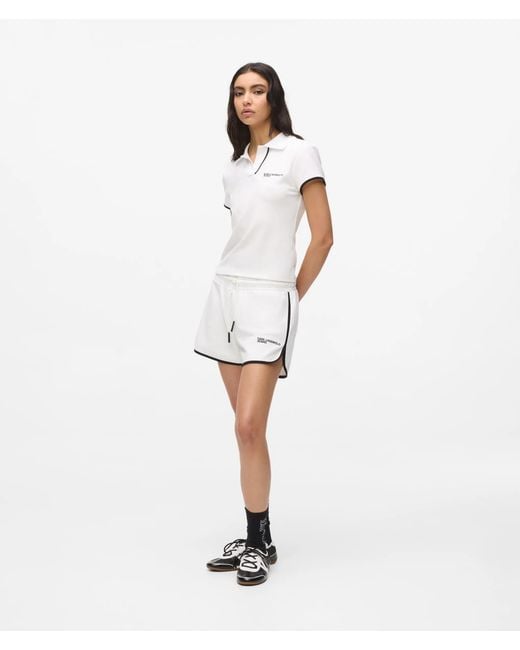 KL Jeans White Logo Sweat Shorts