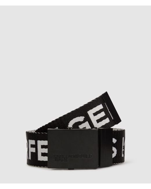 KL Jeans Black Reversible Webbing Belt for men