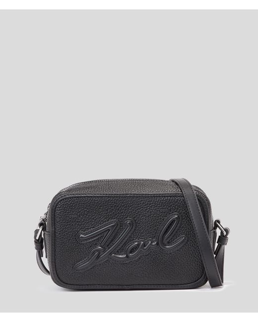 Karl Lagerfeld Black K/skuare Grainy Camera Bag