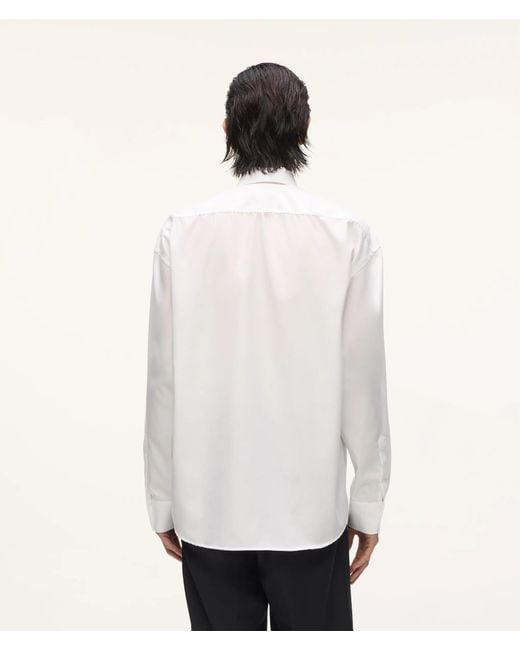 Karl Lagerfeld White Kl Studio Loose-Fit Shirt for men