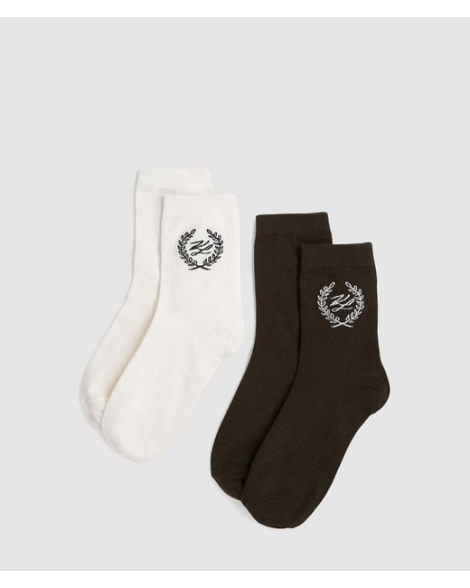 Karl Lagerfeld Multicolor Crest Socks – 2 Pack