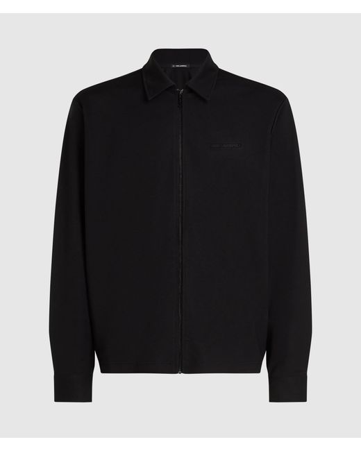 Karl Lagerfeld Maison De Karl Jersey-Overshirt, Herren, Größe in Black für Herren