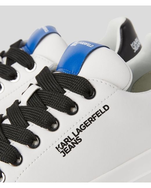 KL Jeans White Leather Sneakers for men
