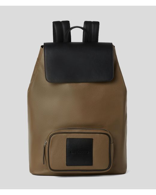 Karl Lagerfeld Brown K/summer Pebble Backpack for men