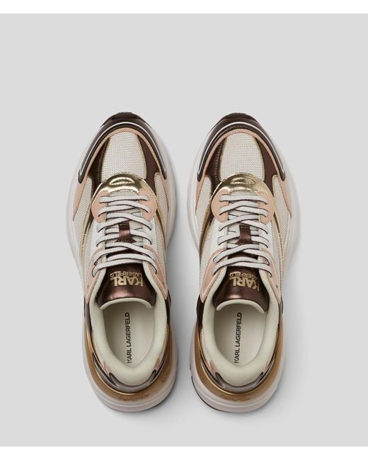 Karl Lagerfeld Natural Komet Metallic Sneakers