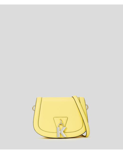 Karl Lagerfeld Yellow K/lock Medium Crossbody Bag