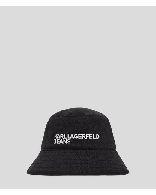 KL Jeans Black Denim Bucket Hat for men
