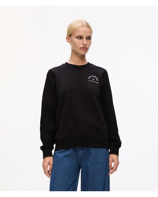 Karl Lagerfeld Black Rue St-Guillaume Sweatshirt