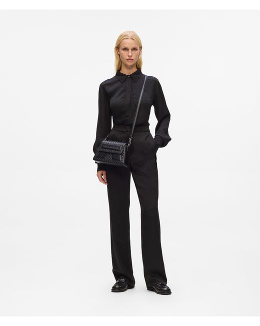Karl Lagerfeld Black Ikon K Umhängetasche Mit Nieten