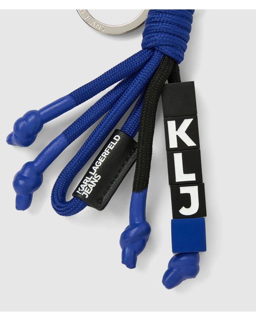 KL Jeans Blue Cord Keychain, Multicoloured for men