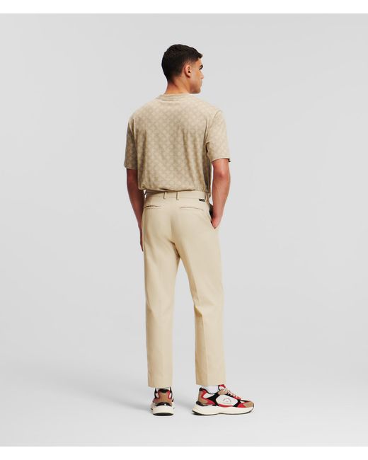 Karl Lagerfeld White Classic Chino Pants for men