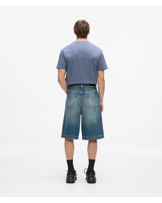 KL Jeans Weit Geschnittene Shorts Aus Denim Mit Waschung, Herren, Größe in Blue für Herren