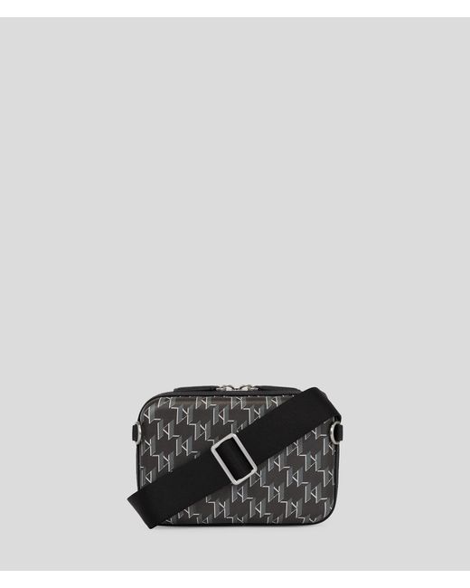 Karl Lagerfeld Gray K/kase Monogram Crossbody Bag for men