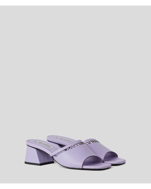 Karl Lagerfeld White Karl Cut-out Sandals
