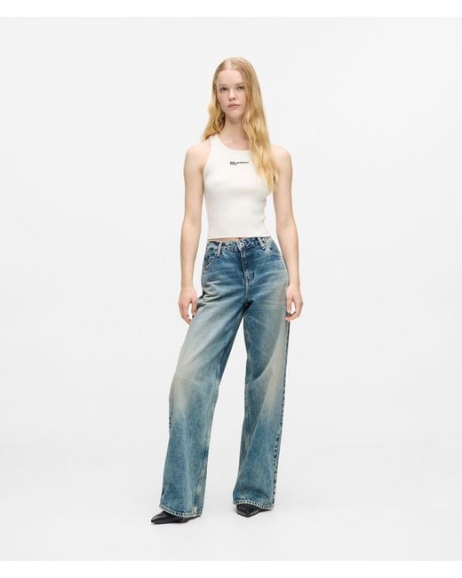 KL Jeans Blue Mid-Rise Relaxed Jeans