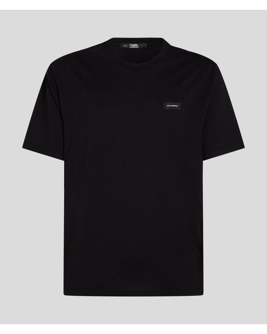 Karl Lagerfeld Black Logo Loungewear T-Shirt for men