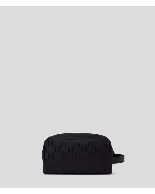 Karl Lagerfeld Black K/etch Washbag for men