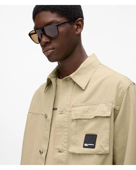 KL Jeans Natural Canvas Utility Jacket for men