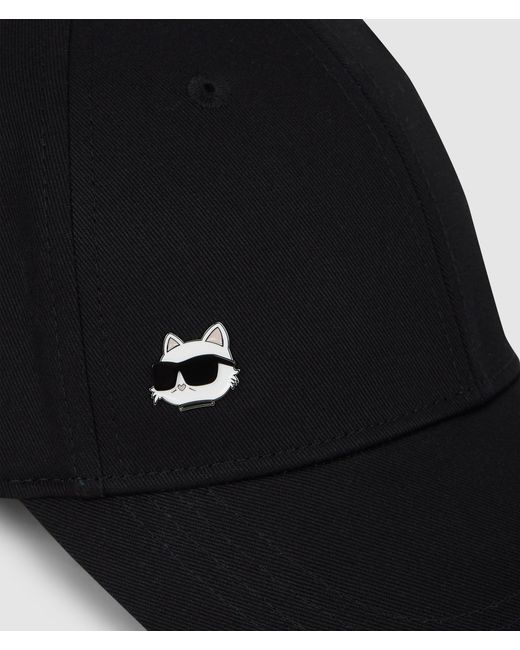 Karl Lagerfeld Black Ikon Choupette Pin Cap