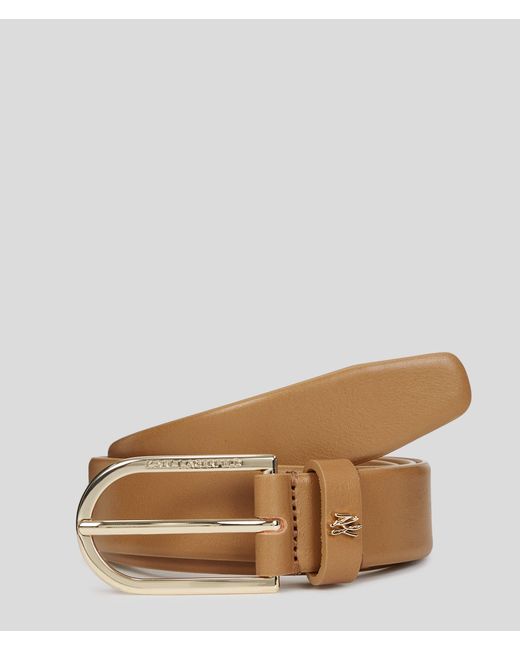 Karl Lagerfeld Brown K/autograph Pin Belt