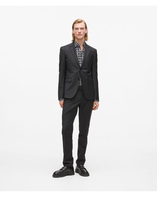 Karl Lagerfeld Black Slim-Fit Blazer for men