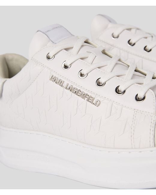 Karl Lagerfeld White K/monogram Kapri Sneaker for men
