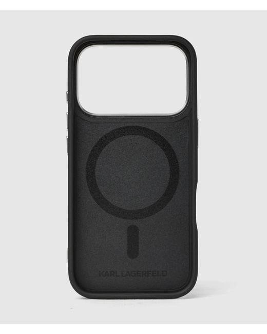 Karl Lagerfeld Black Ikon Karl Iphone 16 Pro Max Case for men