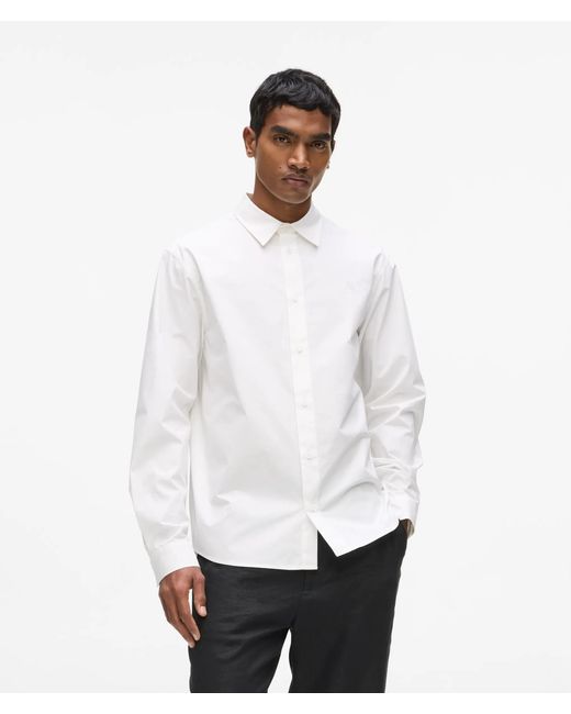 Karl Lagerfeld White Kameo Classic Cotton Shirt for men