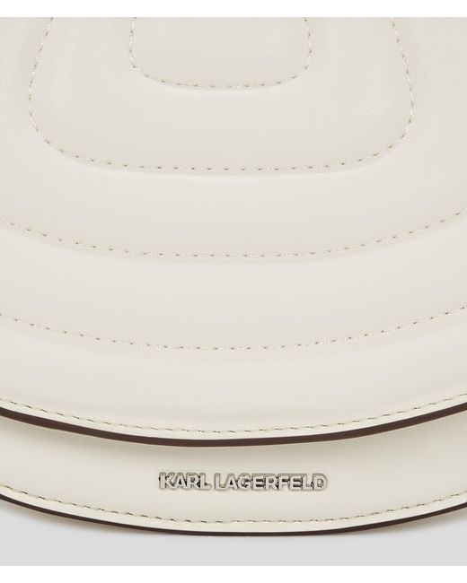 Karl Lagerfeld White K/wellen Saddle Bag