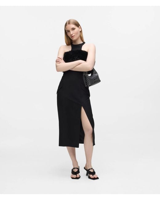 Karl Lagerfeld Black K/Soiree Mini Studded Top Handle Bag