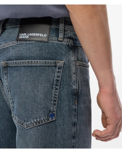 KL Jeans Blue Baggy Tinted Jeans for men