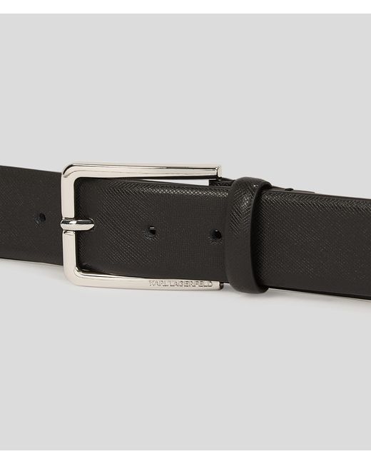 Karl Lagerfeld Black K/monogram Leather Belt for men