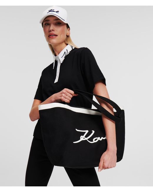 Karl Lagerfeld Black K/signature Shopper