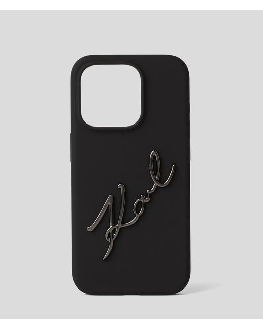 Coque De Protection K/signature Pour Iphone 15 Pro Karl Lagerfeld en coloris Black