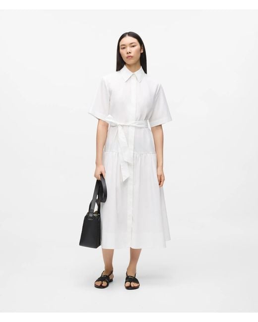 Karl Lagerfeld White Midi Shirt Dress