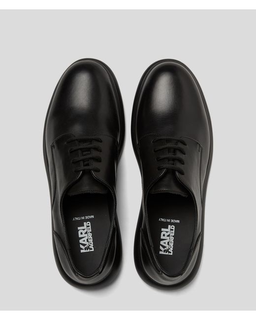 Karl Lagerfeld Black Granby Derby Shoes for men