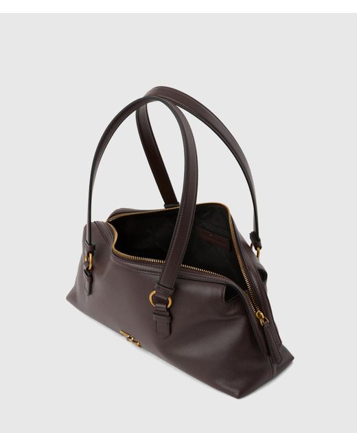 Karl Lagerfeld White K/Autograph Medium Bowling Bag