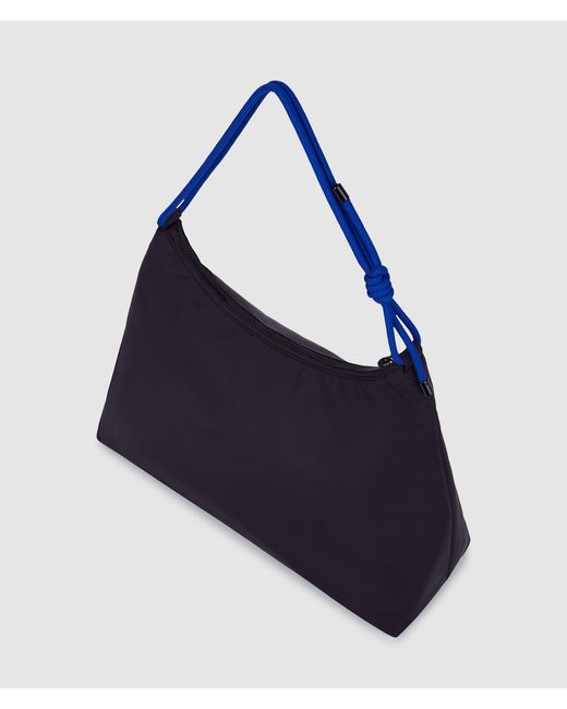 KL Jeans Blue Large Cord Nylon Shoulder Bag