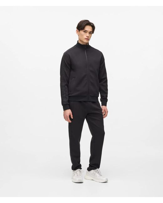 Karl Lagerfeld Blue Logo Zip-Up Sweatshirt for men