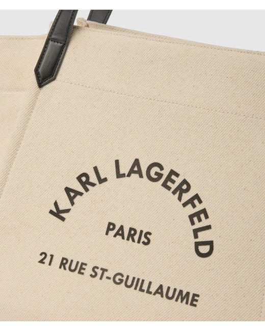 Karl Lagerfeld Natural Rue St-Guillaume Winged Tote Bag