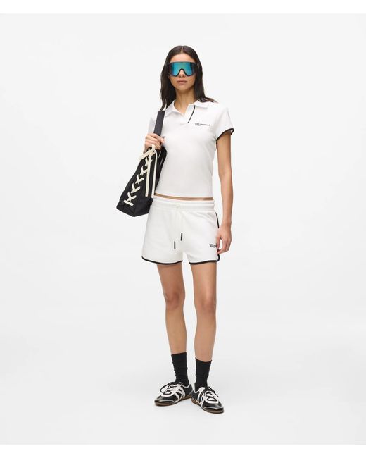 KL Jeans White Logo Sweat Shorts