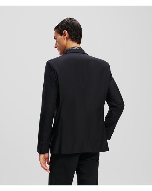Karl Lagerfeld Jacke Mit Stehkragen, Herren, Größe in Black für Herren