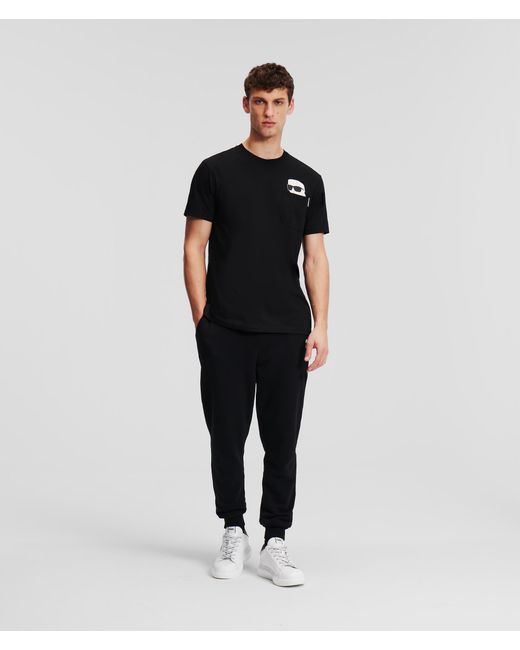 Karl Lagerfeld Black K/ikonik Pocket T-shirt for men