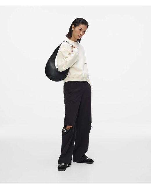 KL Jeans White Boxy Karl Quote Sweatshirt