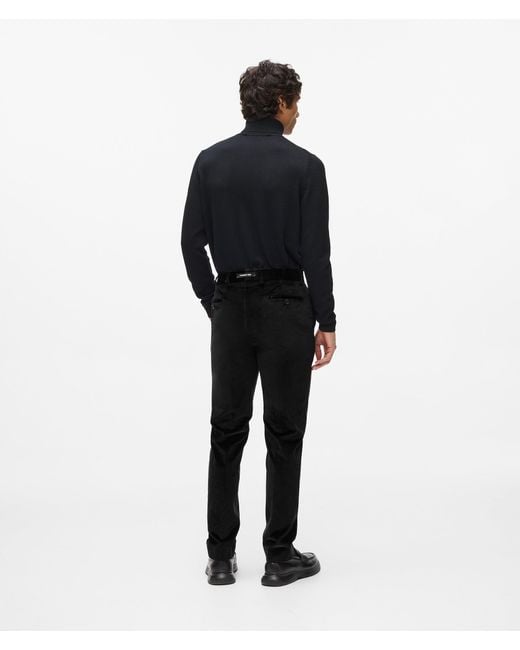 Karl Lagerfeld Samthose, Herren, Größe in Black für Herren